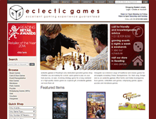 Tablet Screenshot of eclecticgames.co.uk